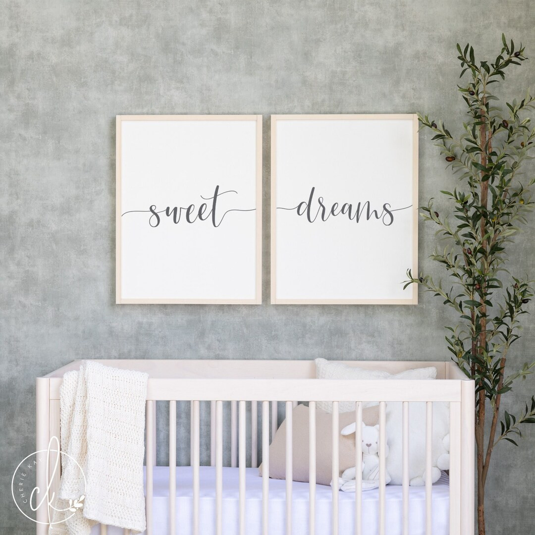 Nursery Room Decor  Sweet Dreams Signs  Nursery Sign  Wood - Etsy | Etsy (US)