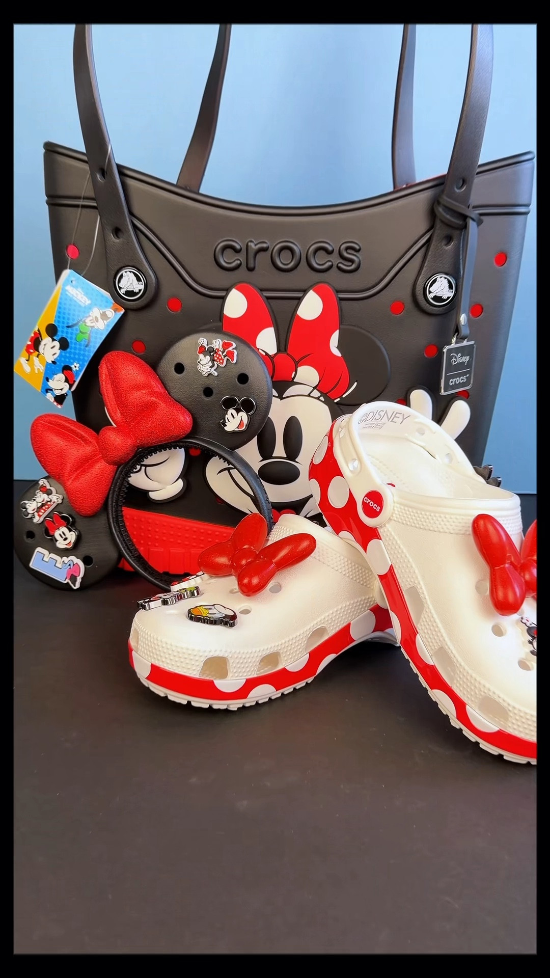 @crocs x @disneystyle and we are here for it! The Minnie Ears are a must. You can wear them rain or shine and they won’t get messed up with the rain! A classic collection you can use in and out of the parks! #crocs #disney #minniecrocs
