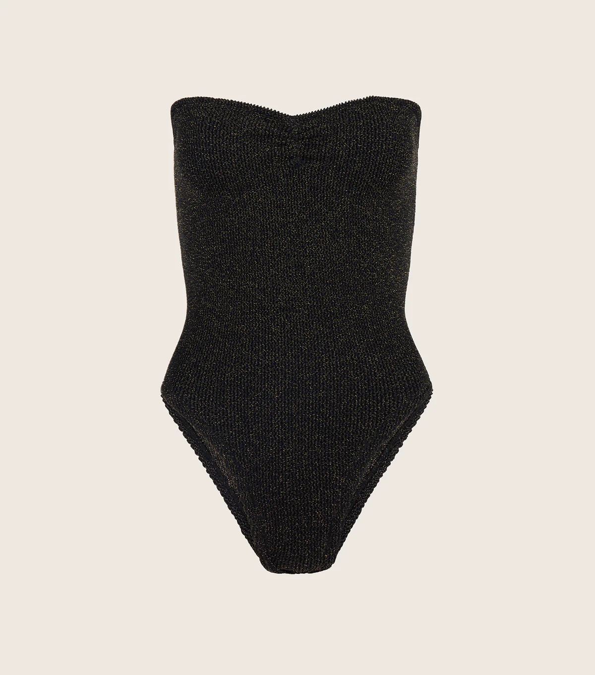 Brooke Lurex Swim - Black/Gold | HUNZA G