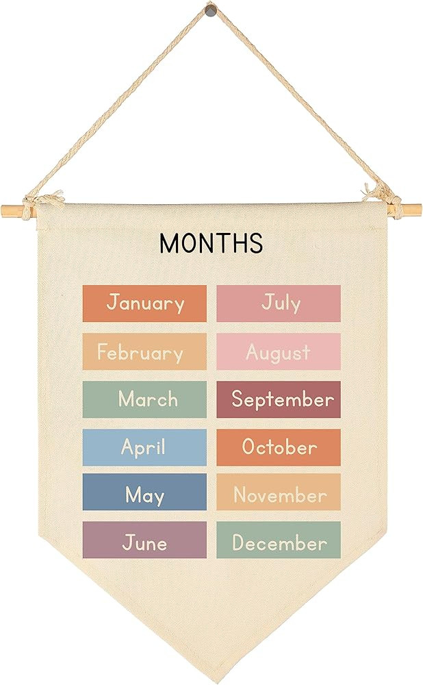 Classroom Decor-Homeschool Decor-Educational Flag Decor Gift for Kids Toddler Baby Boys Girls New... | Amazon (US)