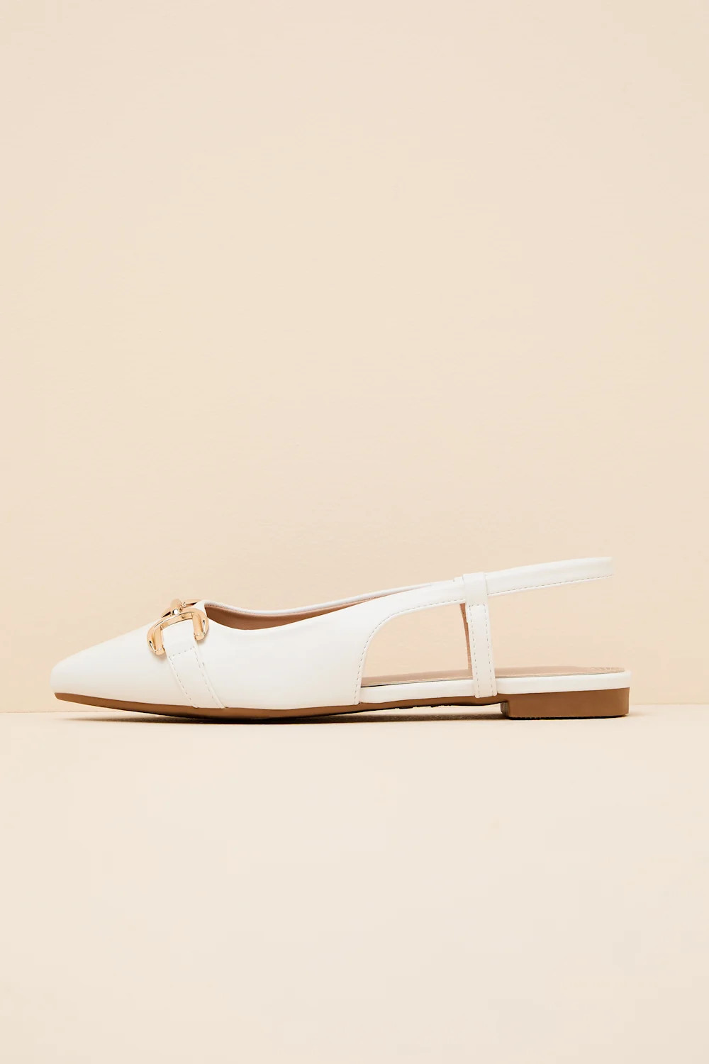 Lillian White Pointed-Toe Slingback Flats | Lulus