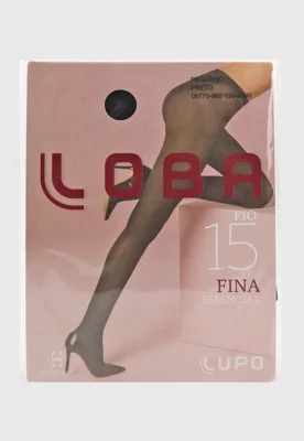 Meia Calça Lupo Loba Fio 15 Fina Essencial Preta | Dafiti (BR)