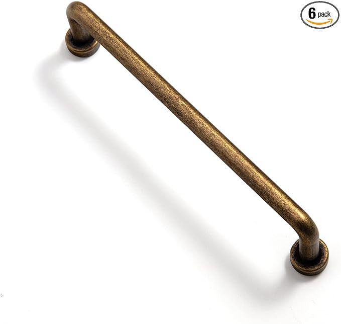 Goo-Ki 6 Pack Vintage Cabinet Bar Pulls 5'' Hole Center Retro Brass Drawer Handles Closet Classic... | Amazon (US)