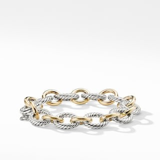 Large Oval Link Bracelet with 18K Gold | David Yurman