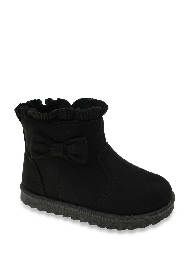 Wonder Nation Baby & Toddler Girls Faux Fur Shearing Boot - Walmart.com | Walmart (US)