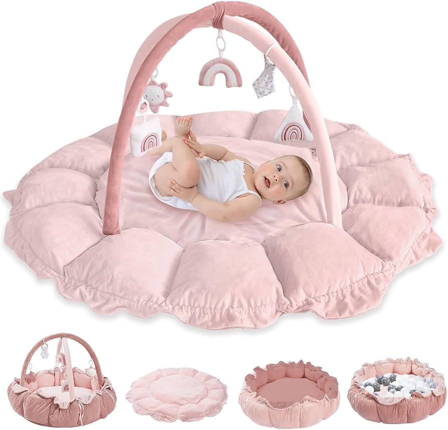 Salle de sport 5 en 1 épaisse et pelucheuse - Tapis de jeu convertible pour le développement du... | Amazon (CA)
