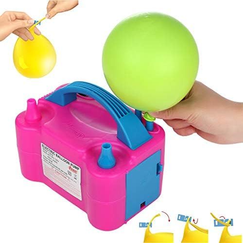 Party Zealot Electric Balloon Inflator with 100 Balloon Ties Air Pump Dual Nozzles Balloons Blowe... | Amazon (US)