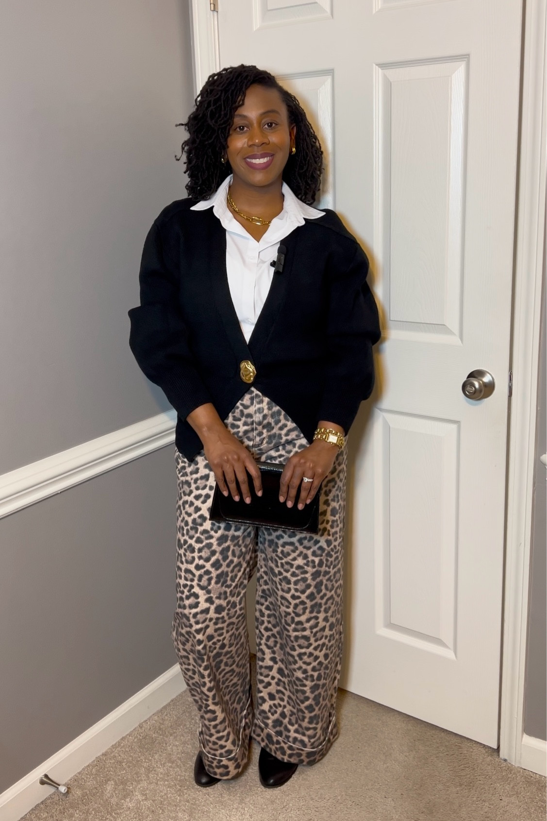 Styling leopard print pants.

#LTKFindsUnder100 #LTKStyleTip #LTKMidsize