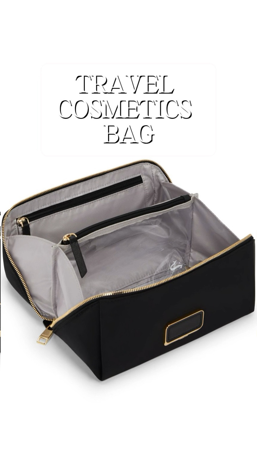 Keep up with your skincare and beauty while traveling. 
Dallas Cosmetic Bag
$175.00
This lay-flat style offers just the right amount of organization while fitting perfectly in your weekend travel kit. It features thoughtful details like the wipeable lining for easy cleaning.

#LTKWatchNow #LTKTravel #LTKBeauty