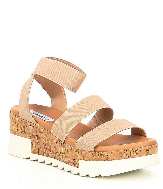 Bandi Elastic Cork Flatform Sandals | Dillards