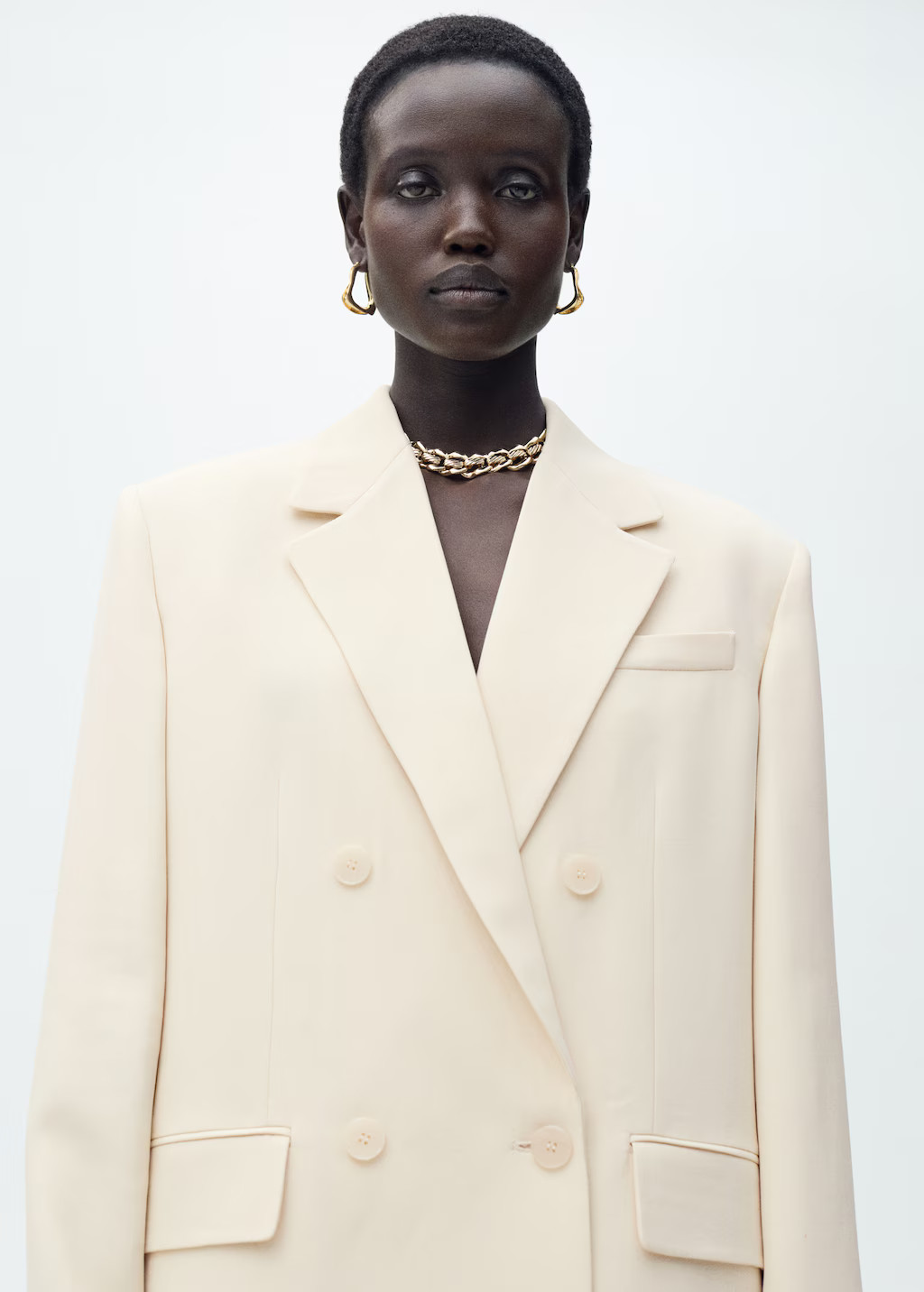 Double-breasted suit jacket - Women | MANGO USA | Mango (US/MX/AU)