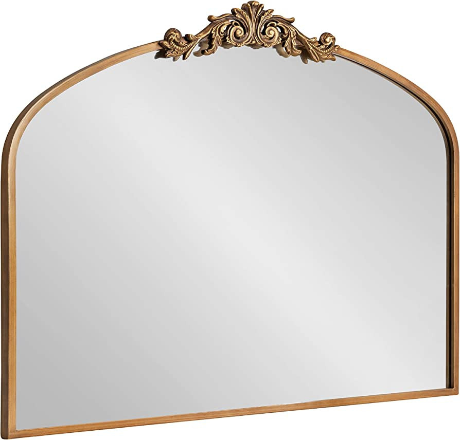 Kate and Laurel Arendahl Traditional Arch Mirror, 36x29, Gold | Amazon (US)
