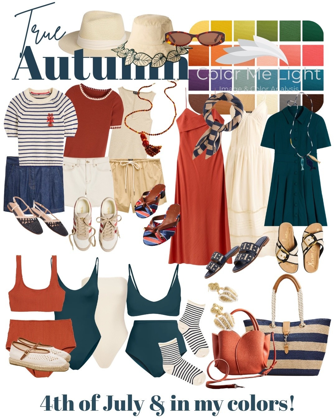 True autumn & 4th of July! #coloranalysis
