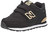 New Balance Kids 515 V1 Hook and Loop Sneaker, Black, 2 Wide US Unisex Infant | Amazon (US)