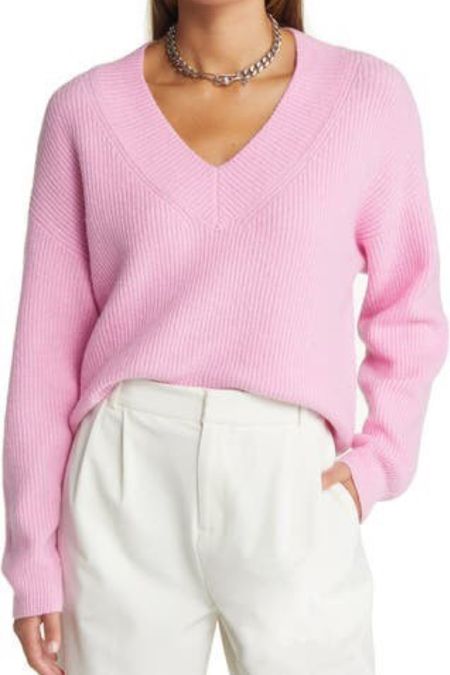 Pink fall sweater 
Pink sweater 
Sweaters 
Sweater 

#LTKstyletip #LTKSeasonal #LTKunder50