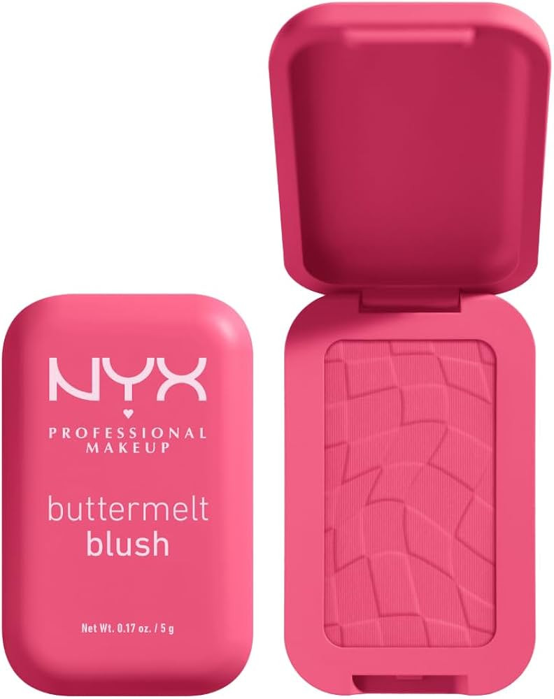 NYX PROFESSIONAL MAKEUP Buttermelt Powder Blush, Fade and Transfer-Resistant Blush, Up to 12HR Ma... | Amazon (US)