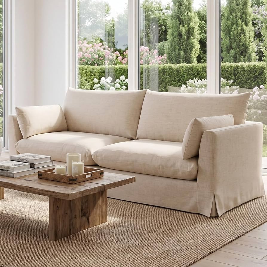 21\u201c Deep Seat Cloud Sofa, Soft Armrest Cushion, Ideal for Apartment Living Room Small Space | Amazon (US)