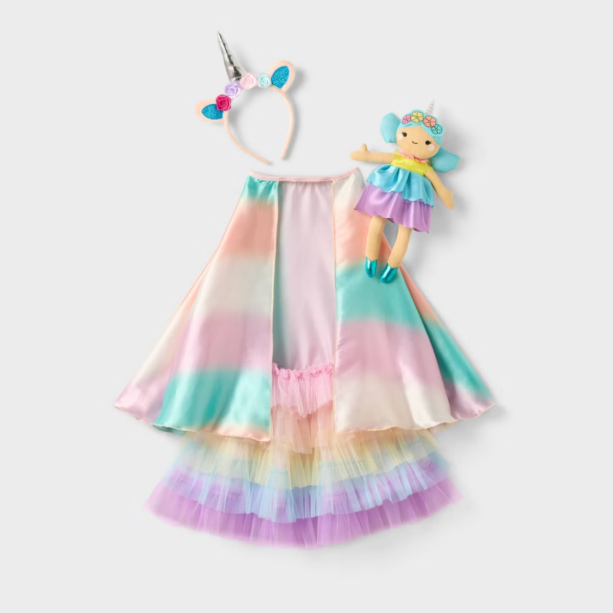25.7" Unicorn 2 Dress-Up 3 with Doll 4pc Set - Gigglescape™ | Target
