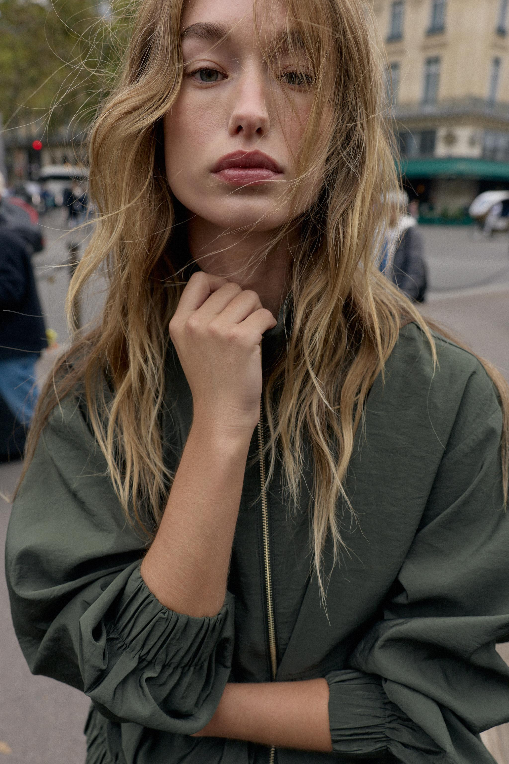 HIGH-NECK BOMBER JACKET | Zara UK