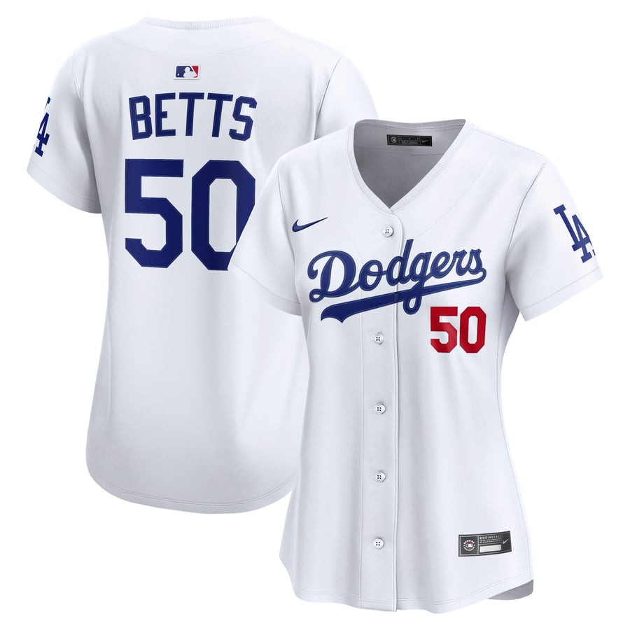 Mookie Betts Los Angeles Dodgers Nike Women's Home Limited Jersey – White | Fanatics