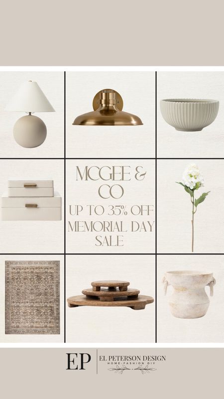 Memorial Day sale
Up to 35% off
Wall sconces
Table lamp
Stem
Bowl
Wooded pedestal
Area rug
Decorative boxes
Vase 

#LTKHome #LTKSaleAlert