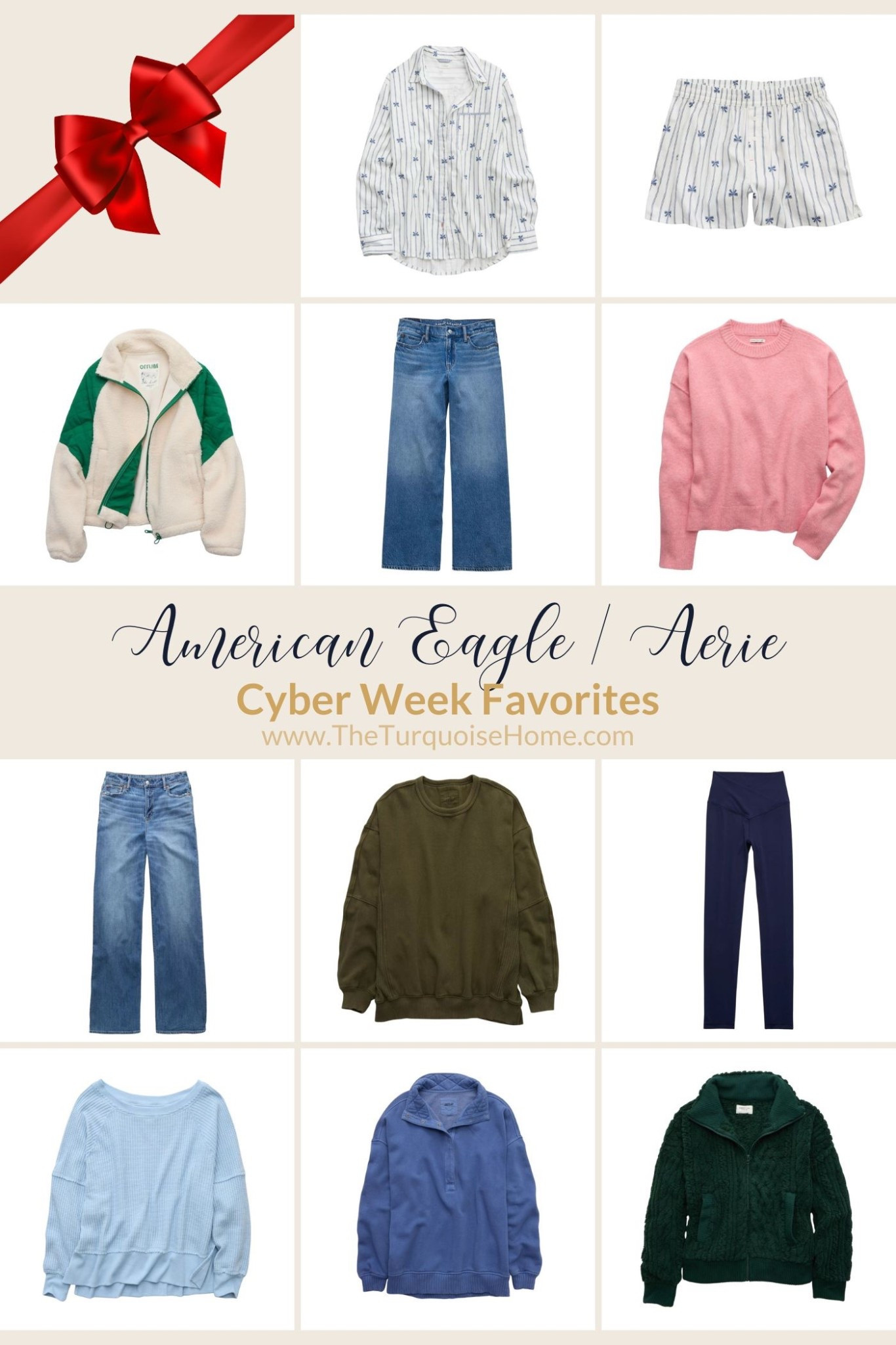 My teen daughter recently spent hours trying on clothes at American Eagle and Aerie… and this is what she got! 

#LTKGiftGuide #LTKCyberWeek #LTKSaleAlert