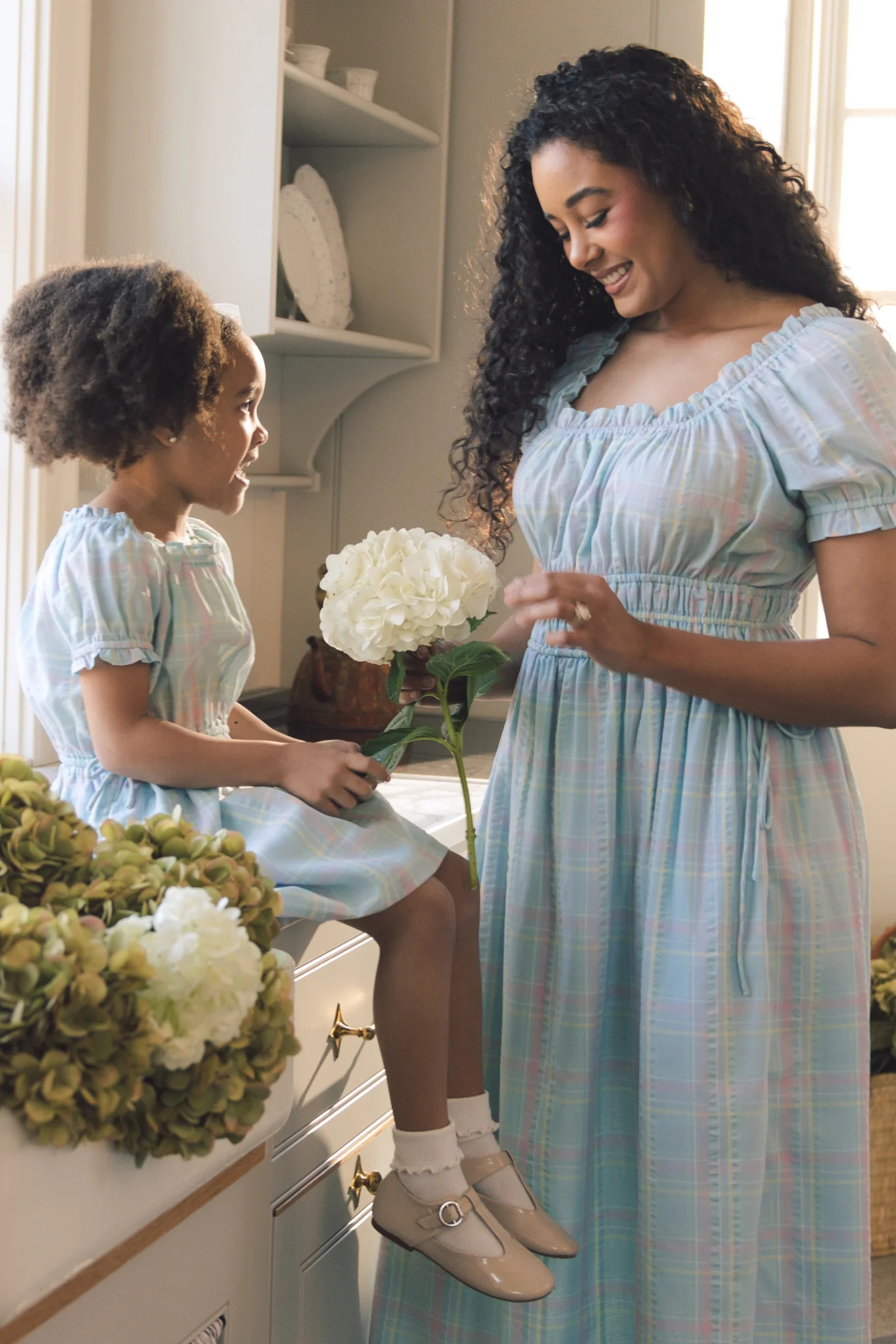 Thalia Dress in Pastel Plaid | Ivy City Co