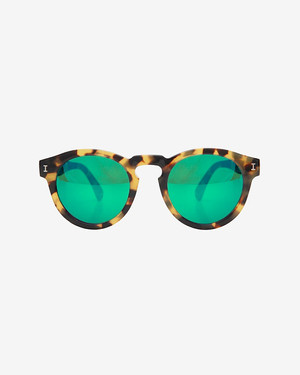 Click for more info about Illesteva Leonard Tortoise Green Mirrored Lense Sunglasses