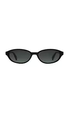 Elisa Johnson Dakota Sunglasses in Gloss Black from Revolve.com | Revolve Clothing (Global)