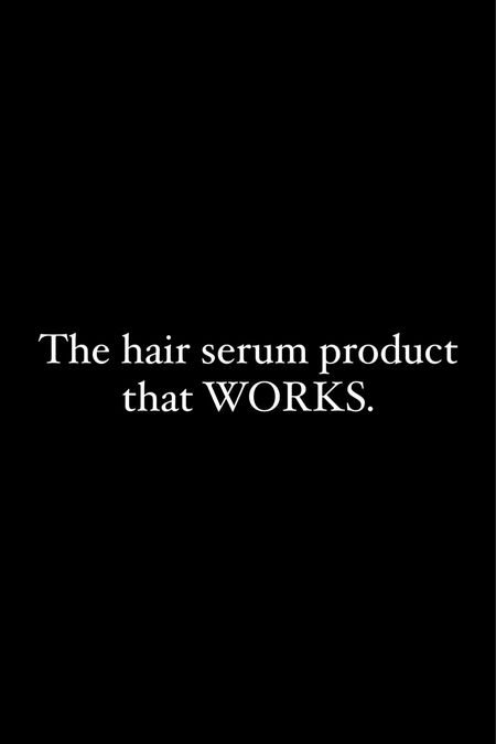 I swear by this hair serum that encourages hair growth! 

#LTKbeauty #LTKfindsunder100