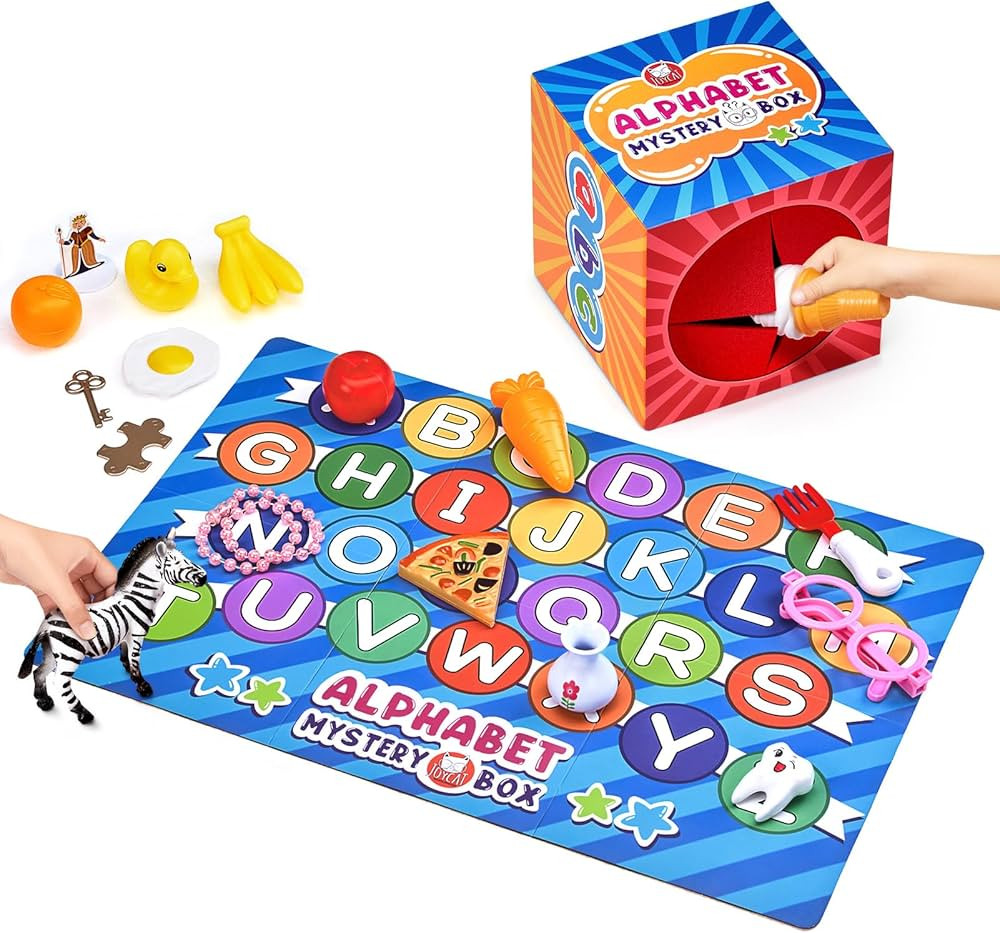Mystery Alphabet Box for Kids 26 PCS Letters Sorting Matching Game Activities Letter Sounds Fine ... | Amazon (US)
