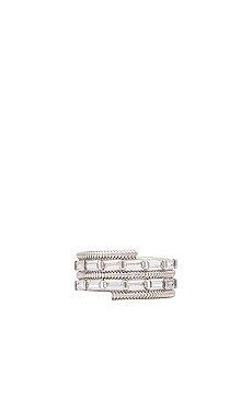 Luv AJ Baguette Coil Ring in Silver from Revolve.com | Revolve Clothing (Global)