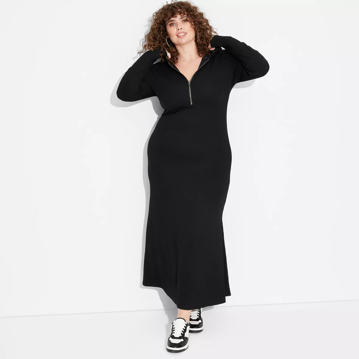 Women's Long Sleeve Bodycon Ribbed Maxi Dress - Wild Fable™ | Target