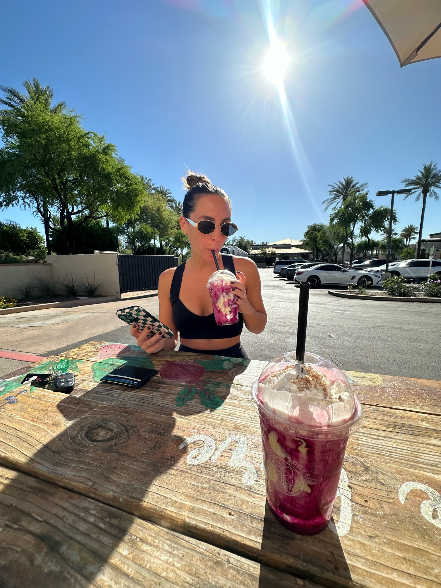 Alo work out set paired with the viral Amazon Celine dupe sunglasses. 

#LTKActive #LTKstyletip #LTKfindsunder100