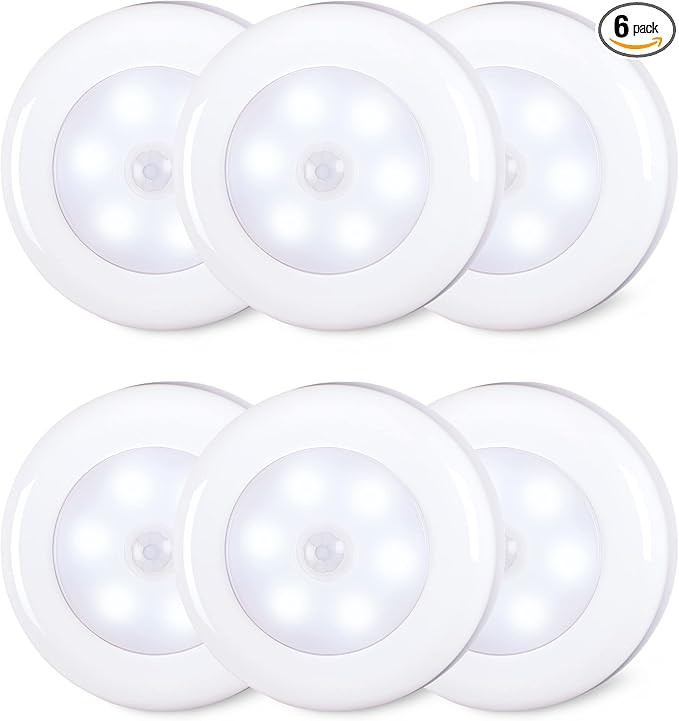 Motion Sensor Lights Indoor, STAR-SPANGLED High CRI Stick on Stair Puck Lights Battery Operated, ... | Amazon (US)