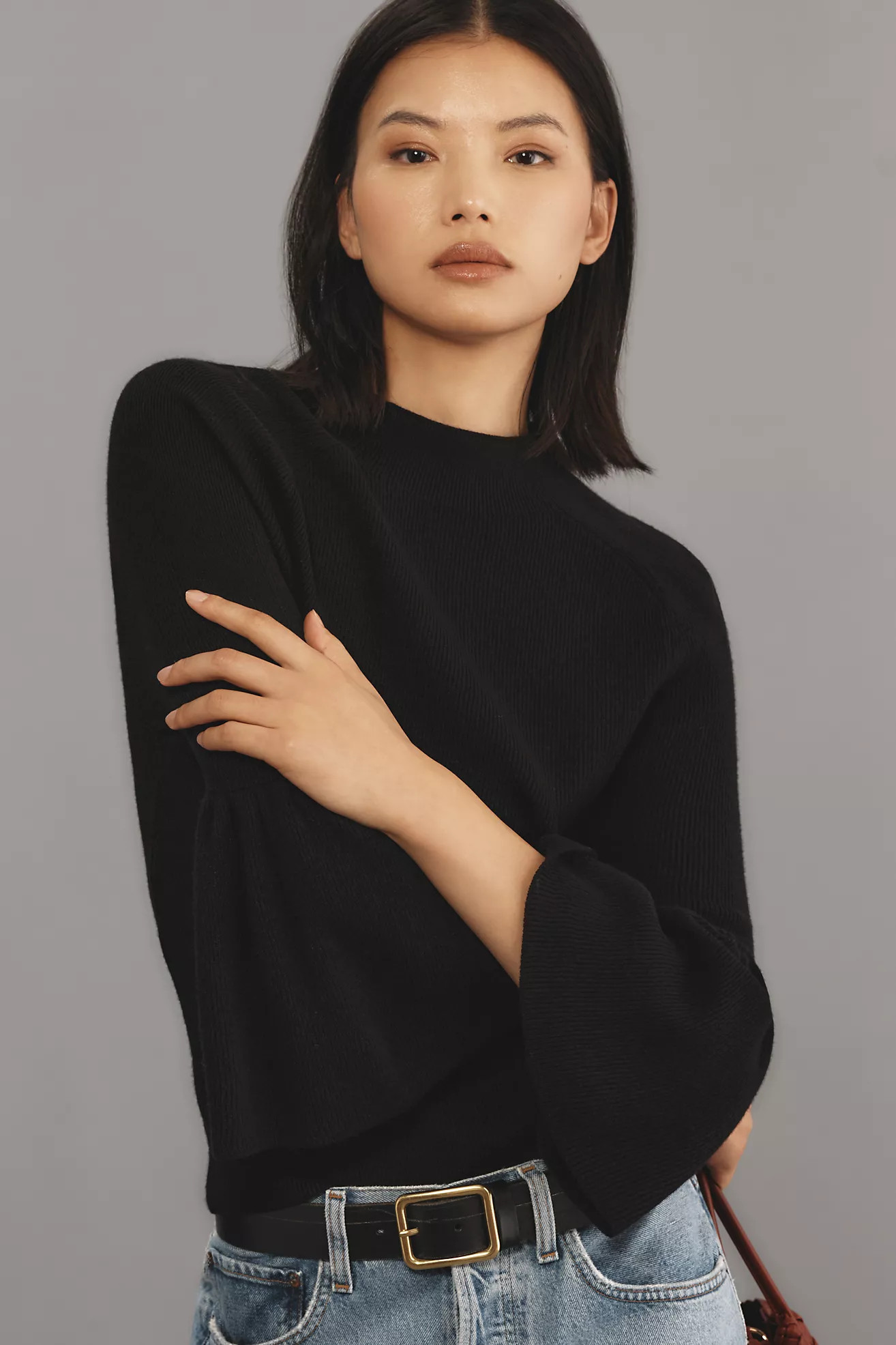 Maeve Modern Flute Sweater | Anthropologie (US)