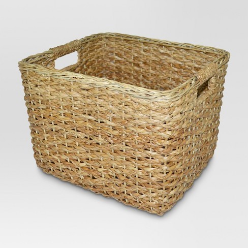 Seagrass Rectangular Wicker Basket - Large - Threshold™ | Target