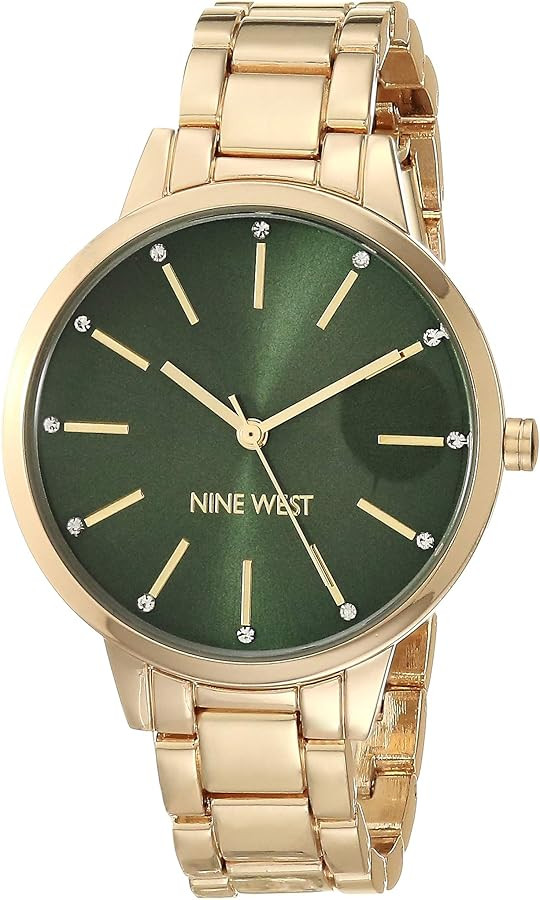 Nine West Women's Floral Dial Bracelet Watch | Amazon (US)