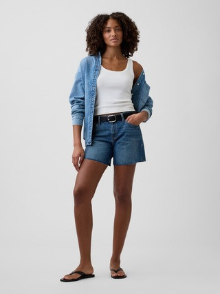5" Mid Rise Soft Denim Shorts | Gap Factory