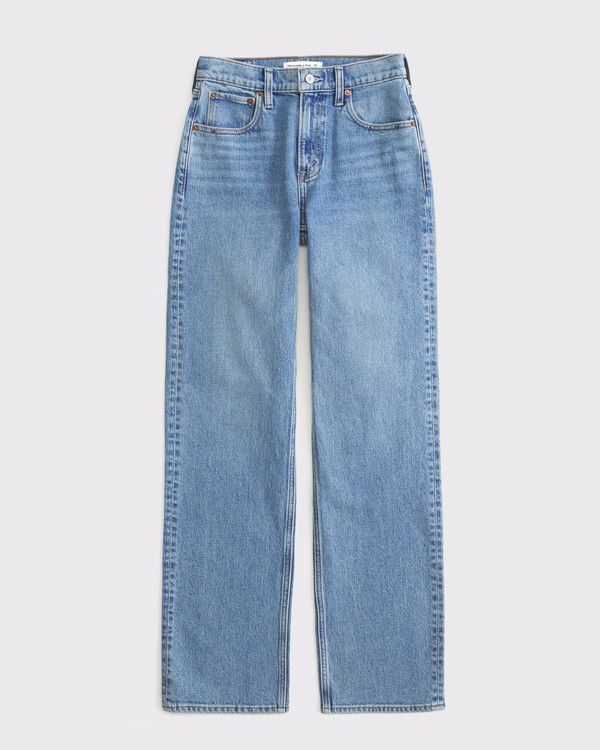 Curve Love High Rise 90s Relaxed Jean | Abercrombie & Fitch (US)