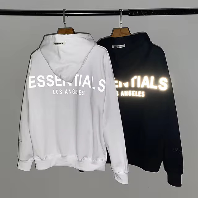 3M reflective high street hoodie sweater ESSENTIALS Hoodie Round neck Fleece Loose Oversize Sweat... | AliExpress (US)