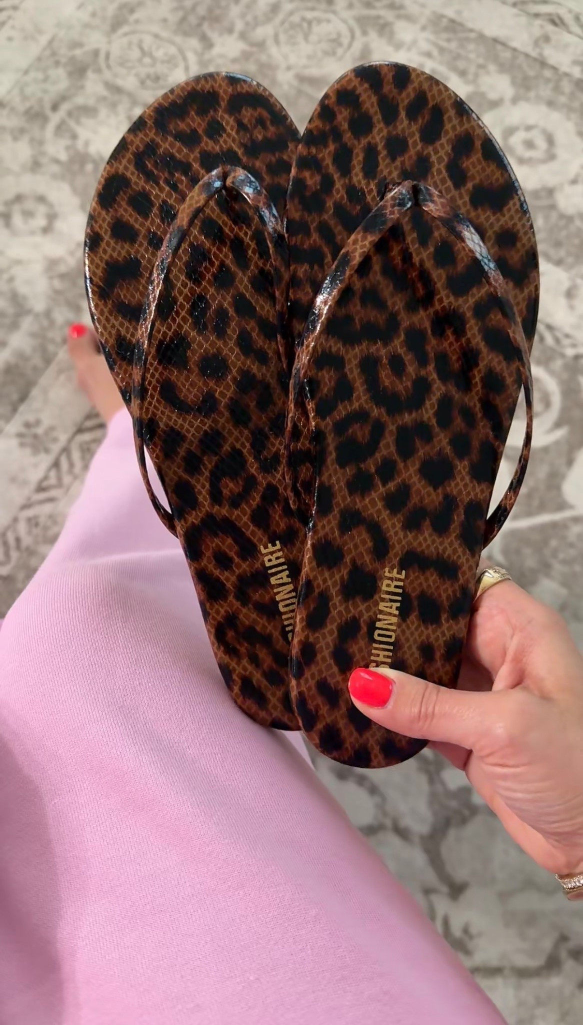 Leopard flip flops on sale! 
True to size 

#LTKMothersDay #LTKSaleAlert