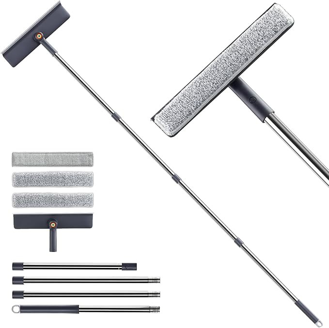 Professional Window Squeegee for Home, 3-in-1 Rotatable Squeegee for Window Cleaning Kit with 3 M... | Amazon (US)