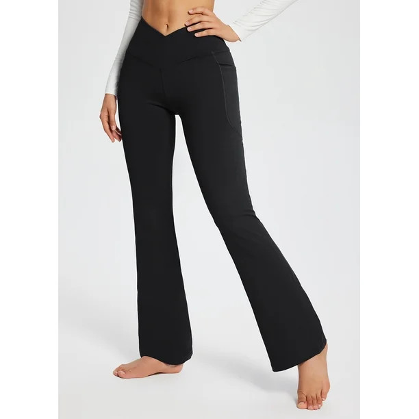 BALEAF Flare Leggings for Women Bootcut Yoga Pants Crossover High Waist Workout Casual Flare Pant... | Walmart (US)