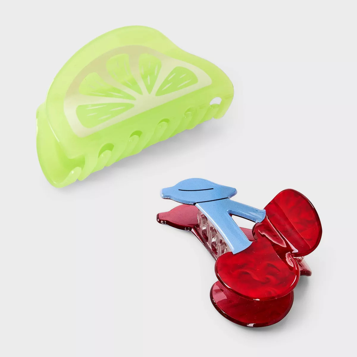 Claw Hair Clip with Cherries and Lime Set 2pc - A New Day™ | Target