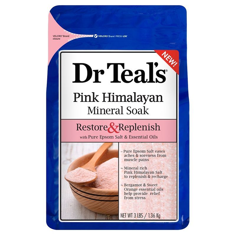 Dr Teal's Restore & Replenish Pink Himalayan Mineral Salt - 3lb | Target