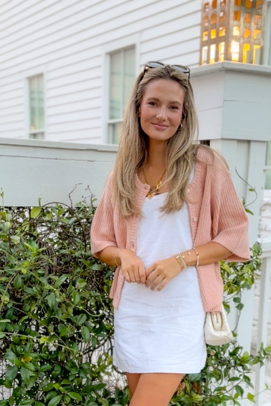 Wearing a M in the cardigan but could do xs and s !! Wearing xs in the dress