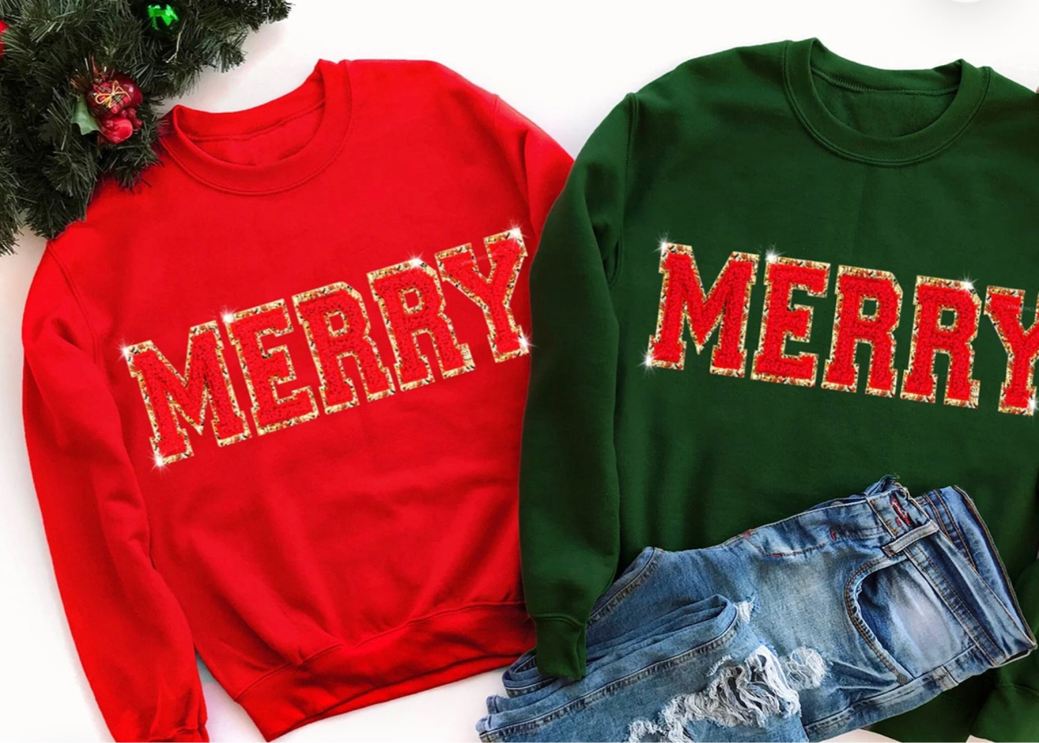 These Christmas Sweatshirts are the cutest !!! Found from Kennedy Claire Shop on Etsy! 

Currently 40% off!! I just ordered the red 🎄🎄

Holiday, merry, merry and bright, Christmas sweatshirt, tis the season 

#LTKsalealert #LTKHoliday #LTKSeasonal