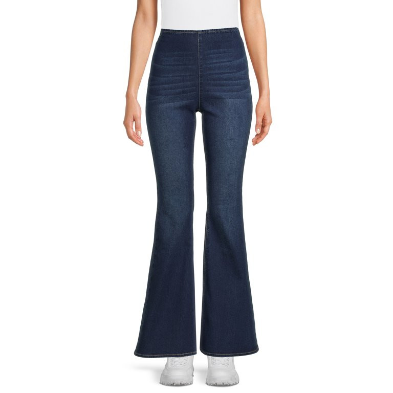 No Boundaries Juniors' Pull On Flare Jeans | Walmart (US)