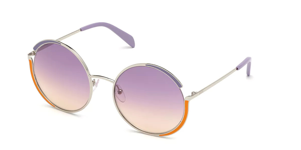 Emilio Pucci EP0132 16T Women’s Sunglasses Silver Size 56 | SmartBuyGlasses Global